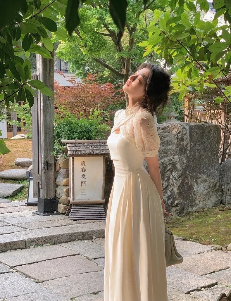 Elegant Dress for Women Casual Party Fashion Dress A Line Midi Prom Dresses fg4237