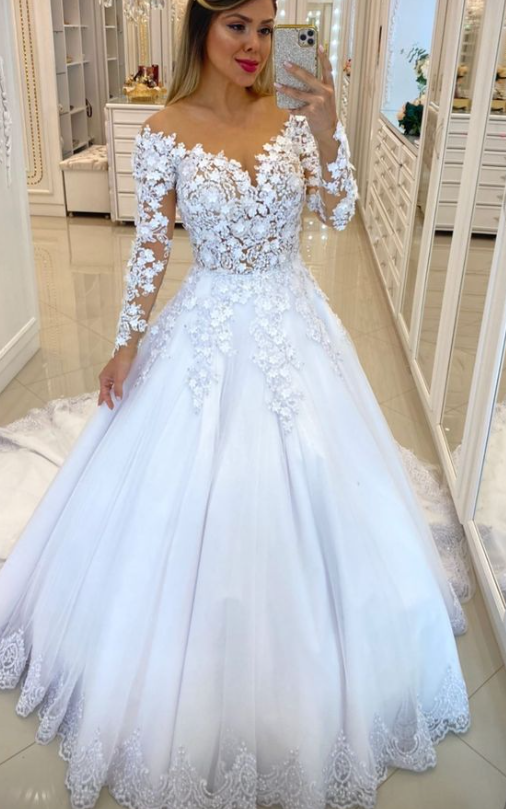 white gowns & formal dresses White Dress for Women Formal Party Gowns Wedding Dress fg4289 – formalgowns