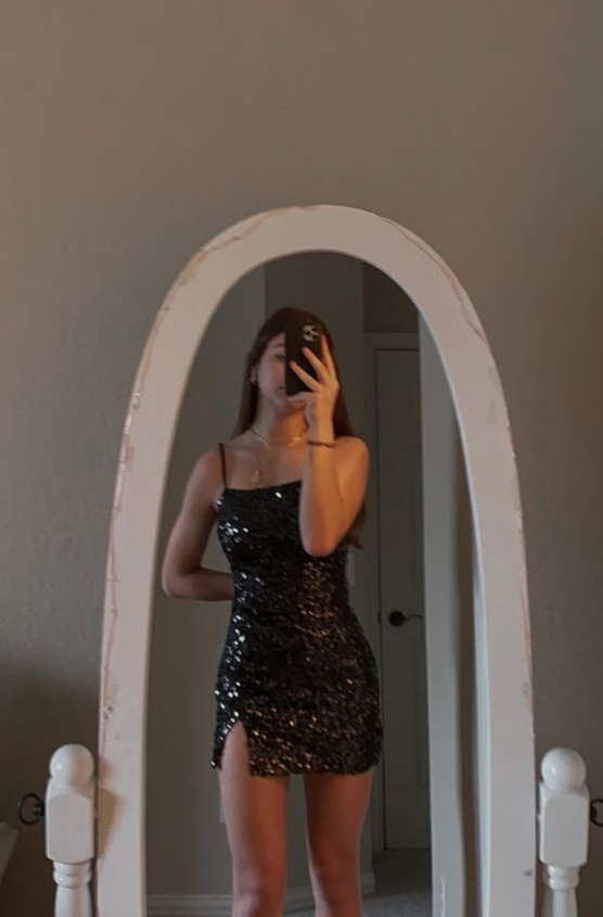 black sparkly homecoming dresses black sequin homecoming dress Dressself Black One Shoulder Sequin Homecoming Dress Short Party Dress-parroquiadesanalbertomagno.com