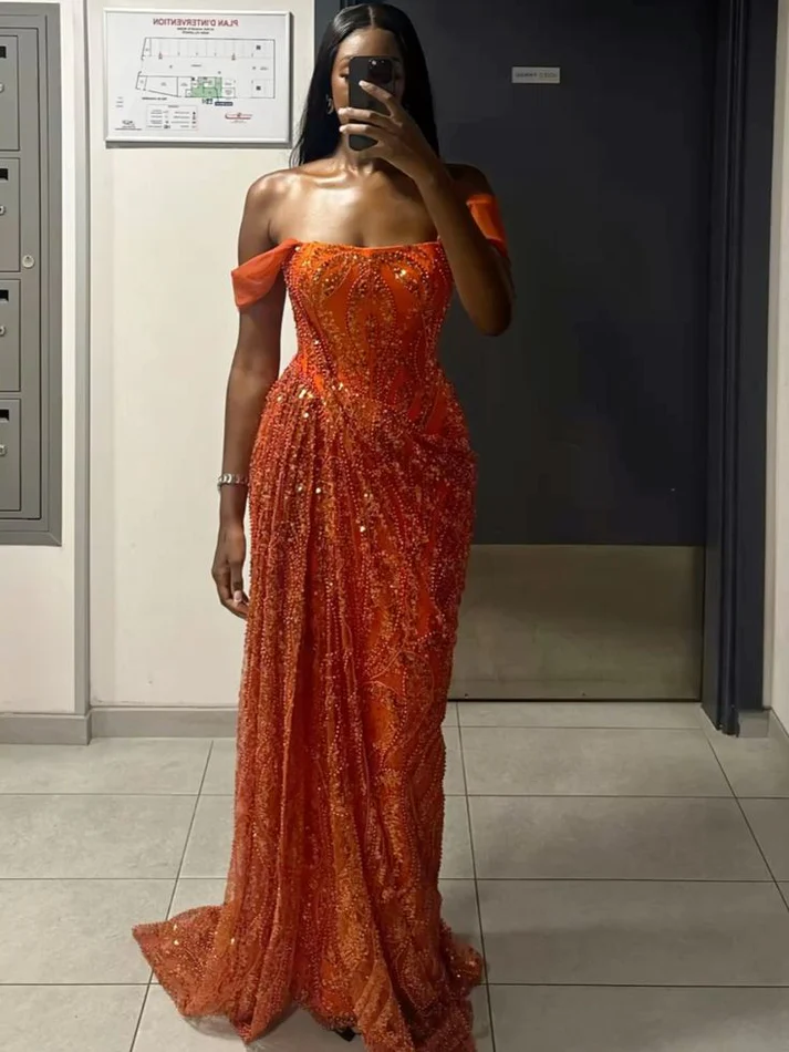 Classy A line Off The Shoulder Sequin Long Prom Dresses Formal Gown Summer Wedding Guest Dresses Wedding Guest Outfit fg8564