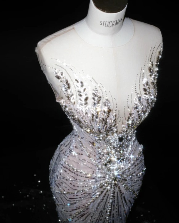 Sexy Mermaid Sequin Prom Party Dress Luxurious Evening Dress fg8669