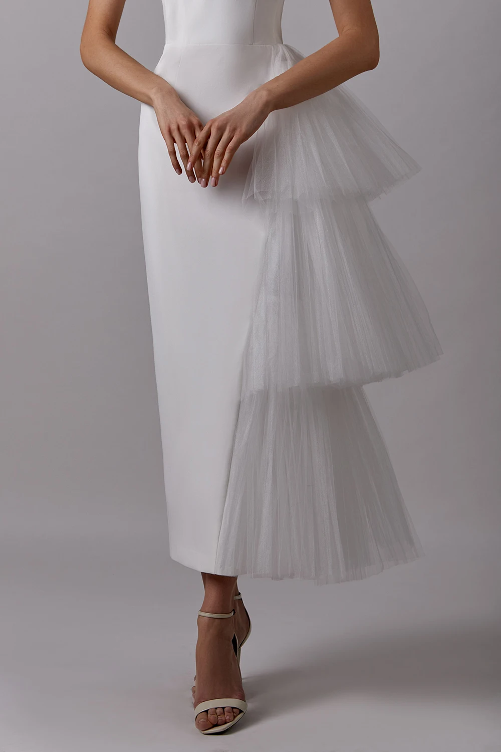 White evening dress Sexy Prom Dress fg2873