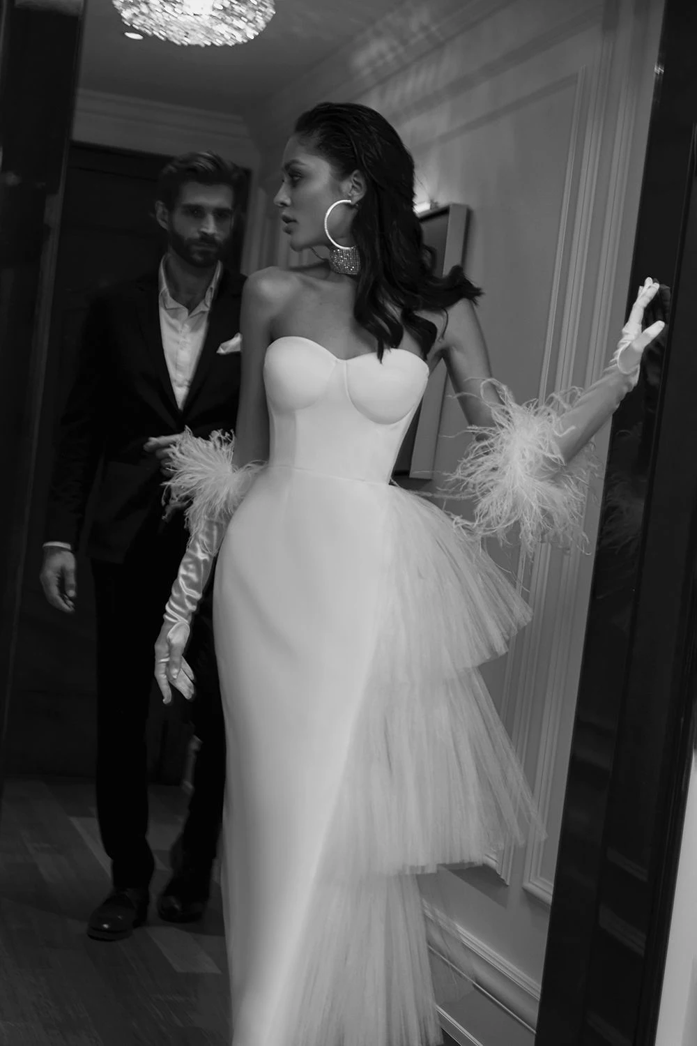 White evening dress Sexy Prom Dress fg2873