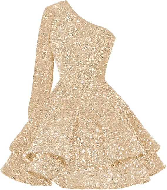 Robe de soirée courte rose à paillettes, coupe trapèze, dos nu, tenue d'anniversaire, fg7116