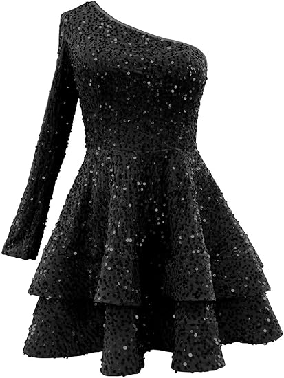 Robe de soirée courte rose à paillettes, coupe trapèze, dos nu, tenue d'anniversaire, fg7116