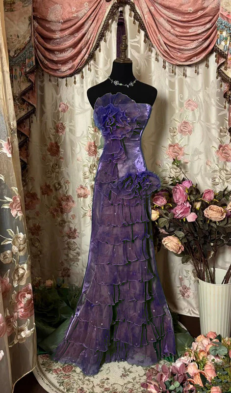 Green Strapless Long Prom Dress,Long Evening Gowns fg7146