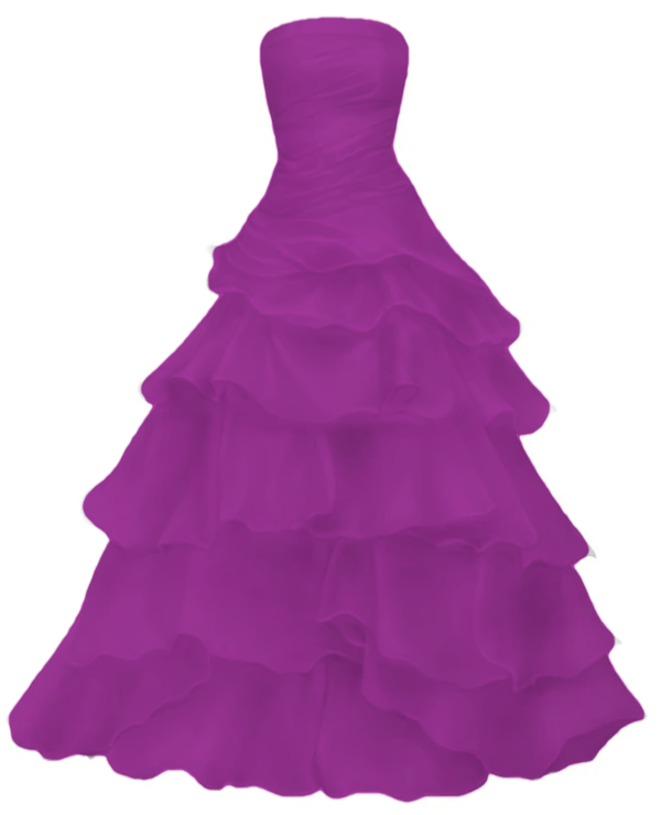 Strapless A Line Ruffle Long Prom Dress Layered Wedding Dress fg7185