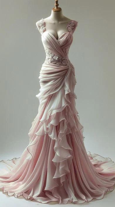 Elegant Sweetheart Mermaid Lace Appliques Party Dress Long Prom Dresses fg7301