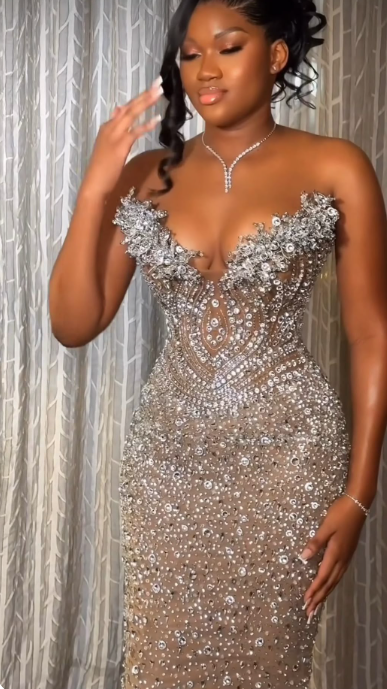 Mermaid Long Prom Dress Elegant Evening Party Dress fg7312