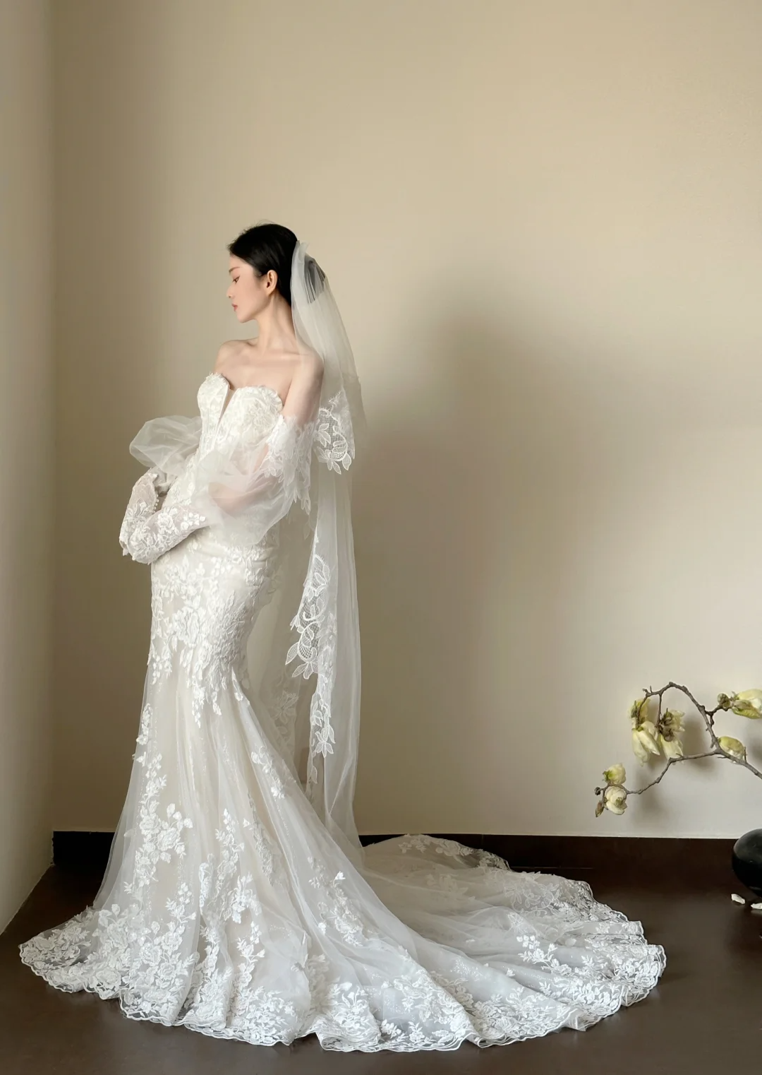 Luxury Women's Elegant Wedding Dresses Lace Side Split Sexy Princess B – formalgowns Luxury Women's Elegant Wedding Dresses Lace Side Split Sexy Princess B – formalgowns