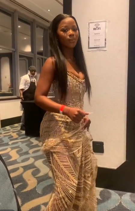 Sexy Gold Long Prom Dress Evening Party Dresses With Slit fg7699