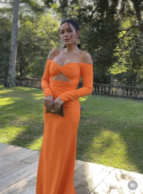 Orange Ballkleid Abendkleid Lange Ballkleider fg3204