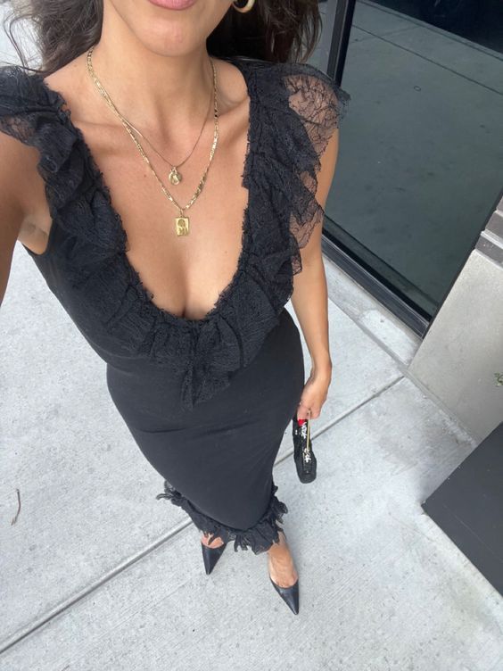 Robe de bal sirène noire fg3121