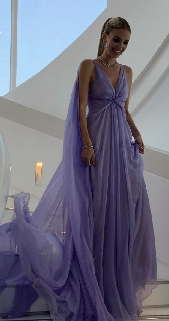 Lilac Long Prom Dresses Party Evening Gowns fg3083 – formalgowns