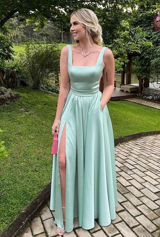 Satin Prom Dresses, Evening Gown fg2818