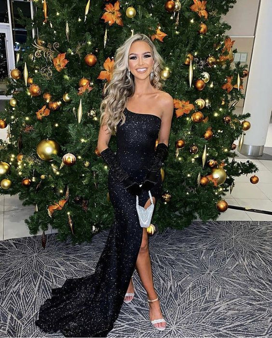 Charmante funkelnde Meerjungfrau Pailletten lange Ballkleider fg2935