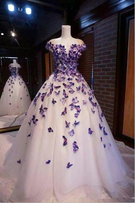 long A line tulle prom dress evening dress fg1280