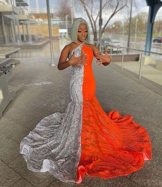 Robes de bal sirène, robes de soirée tendance fg1616