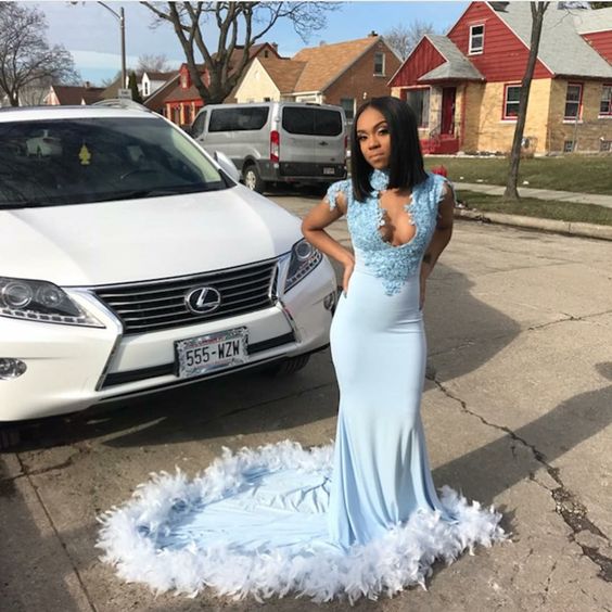 Robe de bal longue sirène pour femme, tenue de soirée fg1154