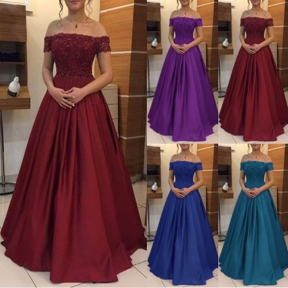Robe de soirée princesse en dentelle, robe de bal fg1860