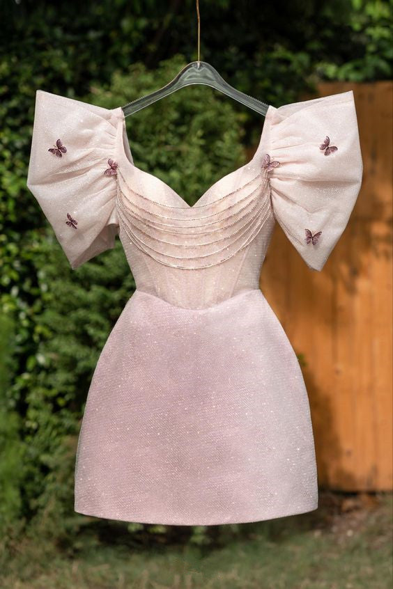 Pink Short Party Dress Homecoming Dress fg2306 – formalgowns Pink Short Party Dress Homecoming Dress fg2306 – formalgowns
