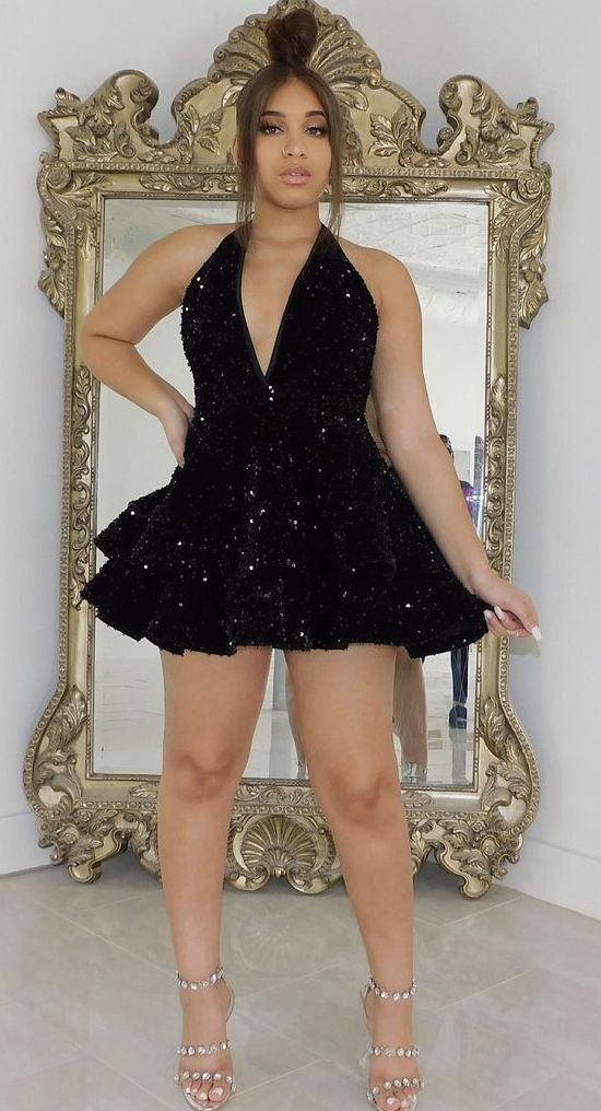 Short flared sequins prom dress Short Homecoming Dresses fg2426 Short flared sequins prom dress Short Homecoming Dresses fg2426