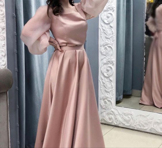 Langärmlige Ballkleider, formelle Partykleider fg2601