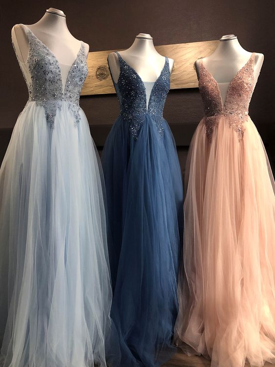 long prom dress A-line evening dress fg1103