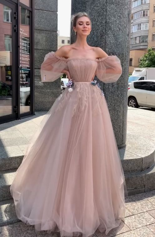 Long Prom Dress A line evening dress fg2293
