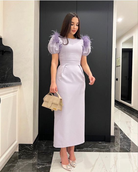 Robe de soirée violette tendance fg2521