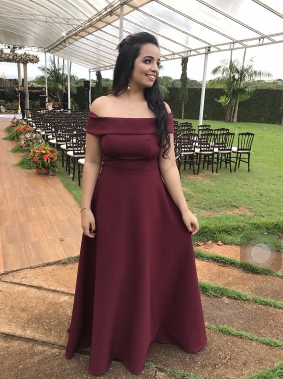 Burgundy Prom Dresses Long Evening Dresses fg2185