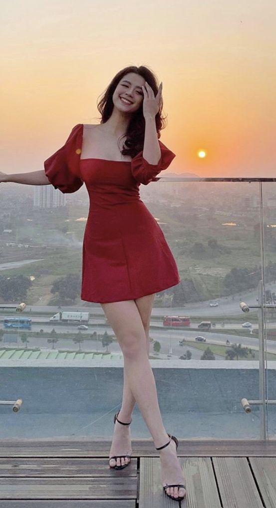 Robe de soirée courte rouge fg1252