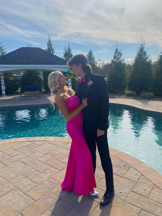Hot Pink Long Prom Gown,Sexy Evening Gown Formal Dresses fg2172 formalgowns Hot Pink Long Prom Gown,Sexy Evening Gown Formal Dresses fg2172 formalgowns