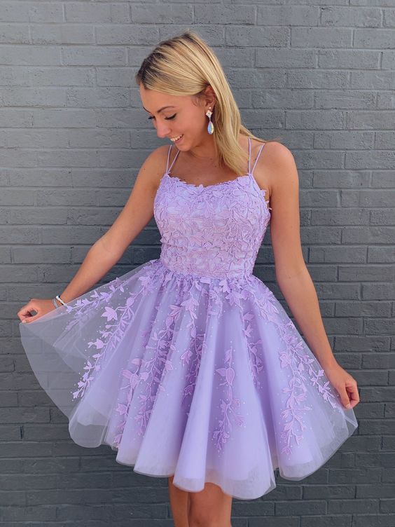 Lilac party dress short cocktail dresses homecoming dress fg3287 Lilac party dress short cocktail dresses homecoming dress fg3287