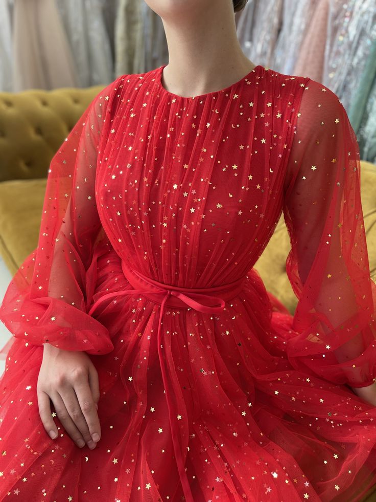 Long Sleeves Short Red Prom Dresses, Red Long Sleeves Short Formal Gra formalgowns Long Sleeves Short Red Prom Dresses, Red Long Sleeves Short Formal Gra formalgowns