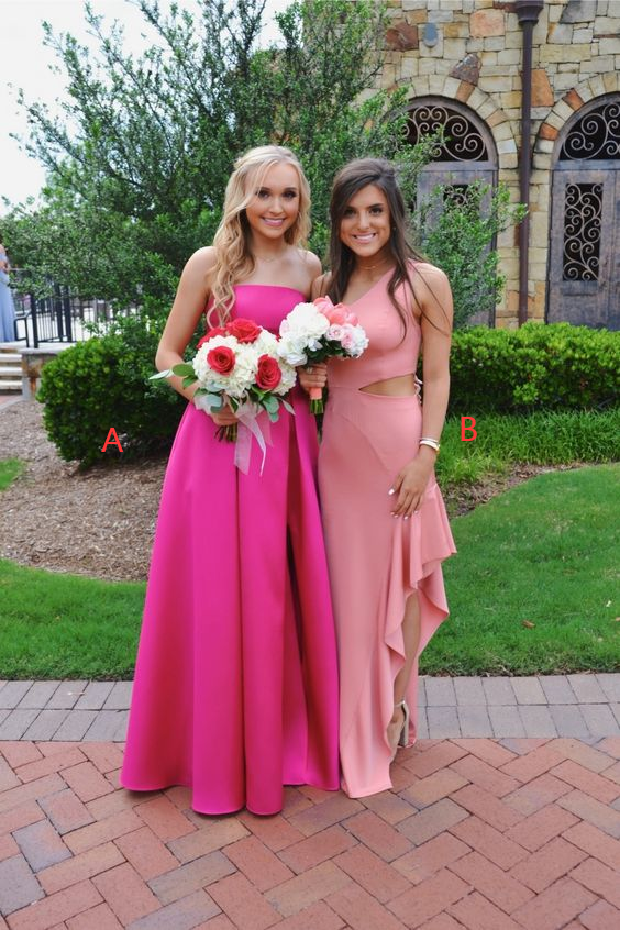 Schlichte Abendkleider, langes Ballkleid fg3029