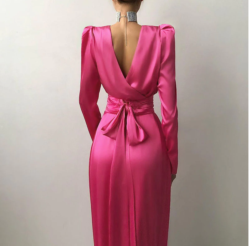 Women's Fashion Satin Dress Prom Dress fg1820