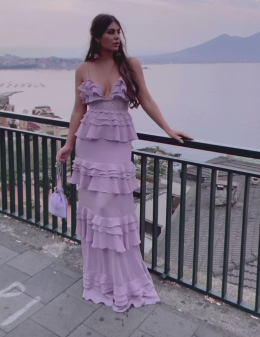 Lilac long prom dress Evening Gown Party Dress fg3262