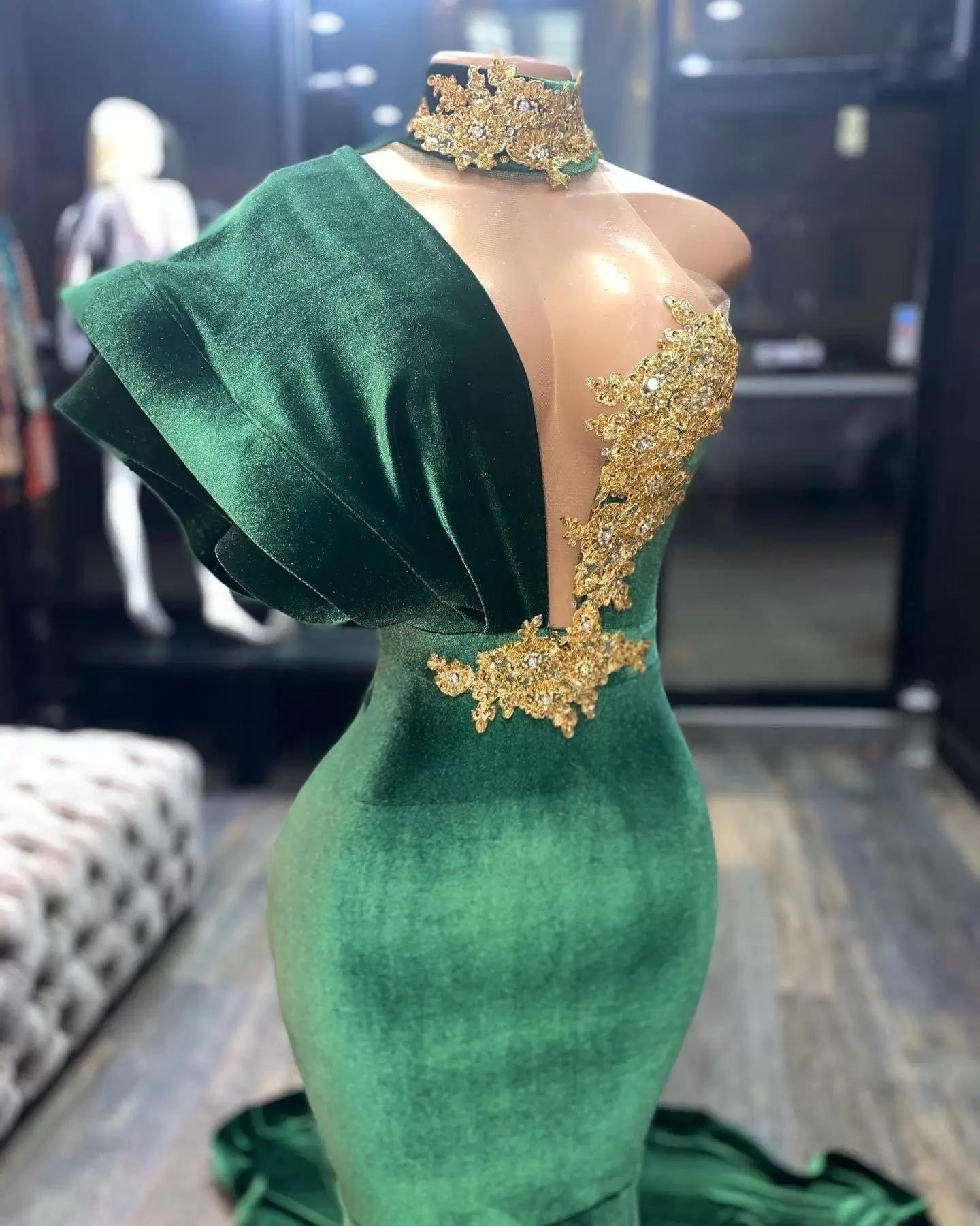 Grüne Abendkleider, Langes Ballkleid fg3337