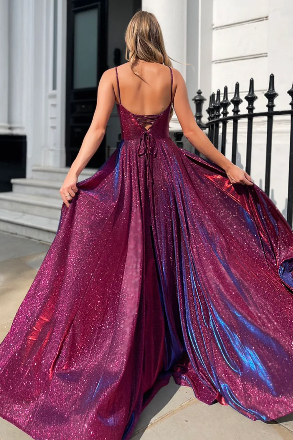 Robe de soirée sexy pour femmes, nouvelle collection 2023, fente latérale, robe de bal formelle, fg3048