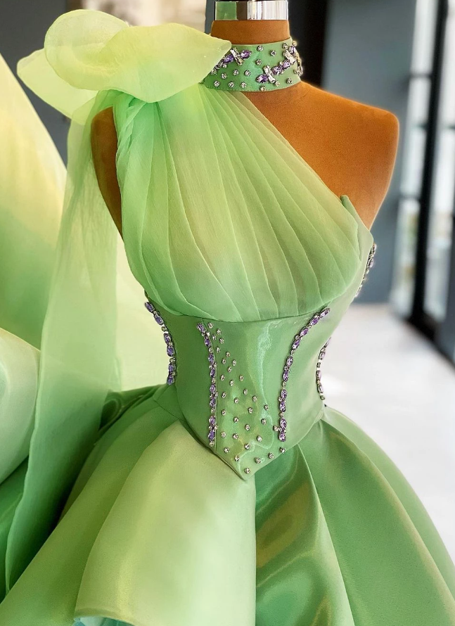 Robe de soirée sans manches, taille haute, à volants superposés, pour femme, fg721