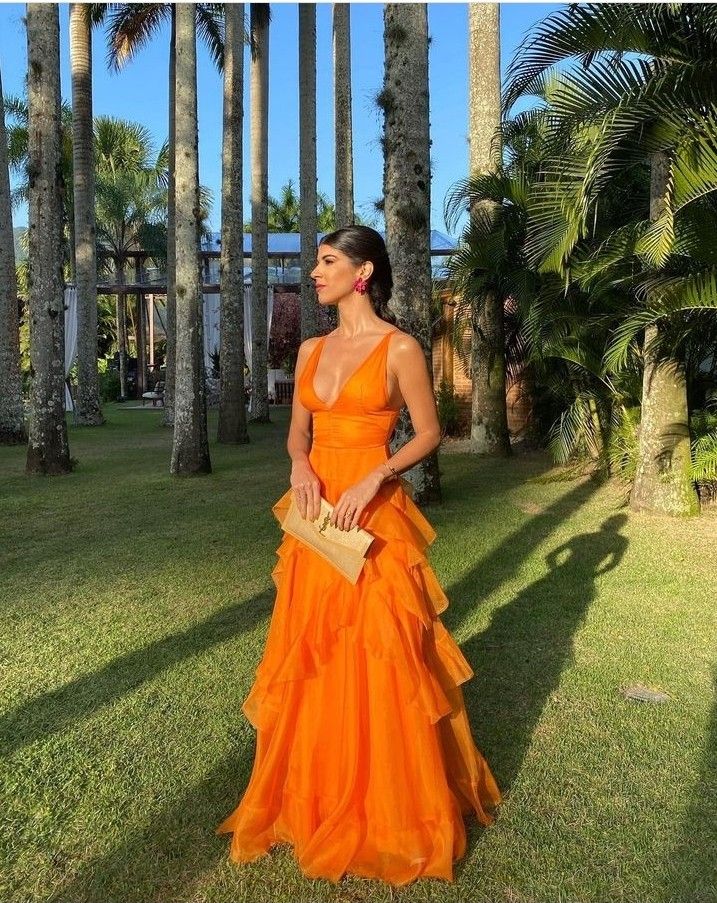 Orange long prom dresses, evening dresses,party dresses, formal dress formalgowns Orange long prom dresses, evening dresses,party dresses, formal dress formalgowns