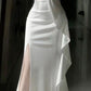 White Off Shoulder Long Prom Gown Evening Dress    fg7392