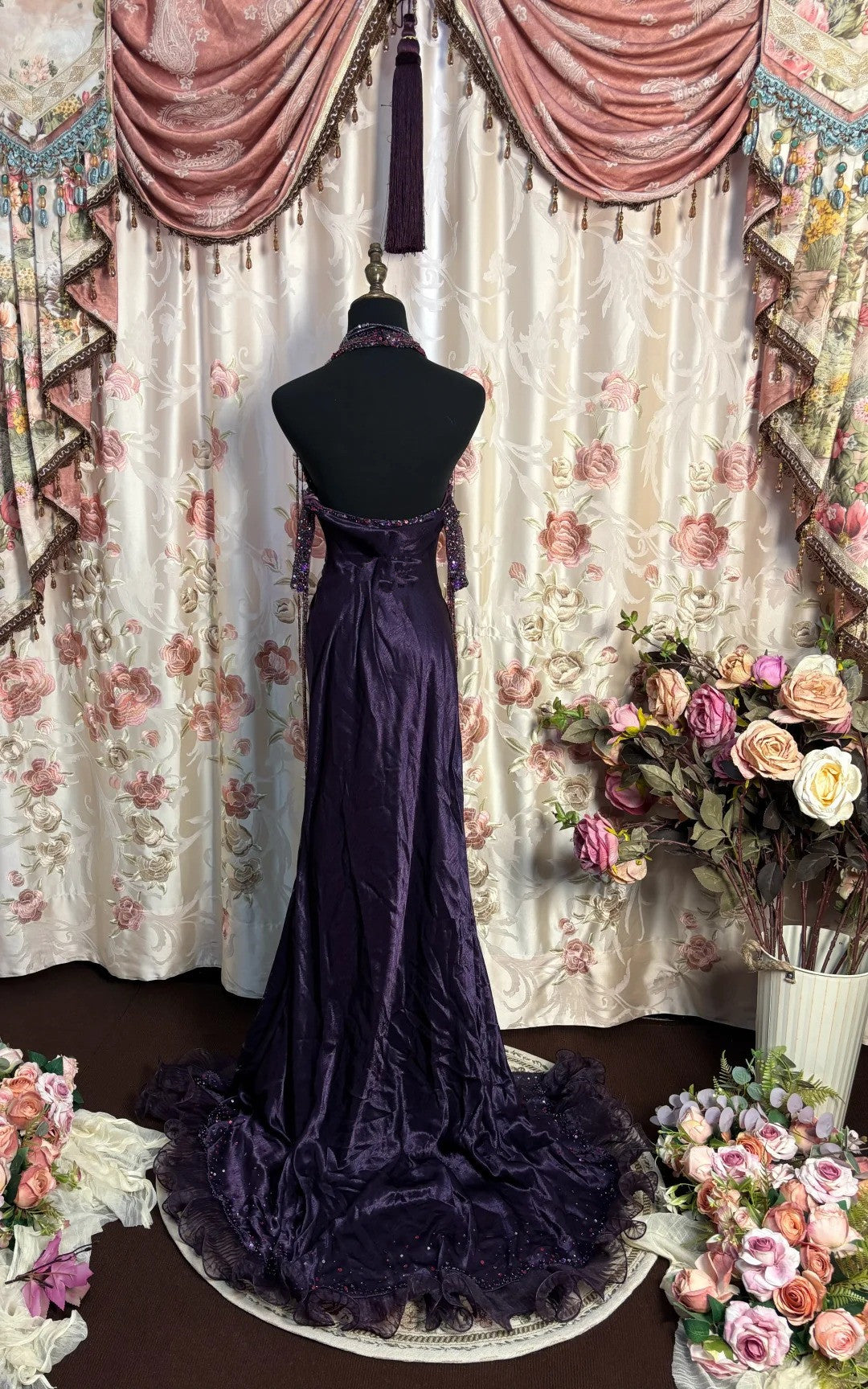 Grape Halter Prom Dresses Long Evening Party Dress fg7348 formalgowns Grape Halter Prom Dresses Long Evening Party Dress fg7348 formalgowns