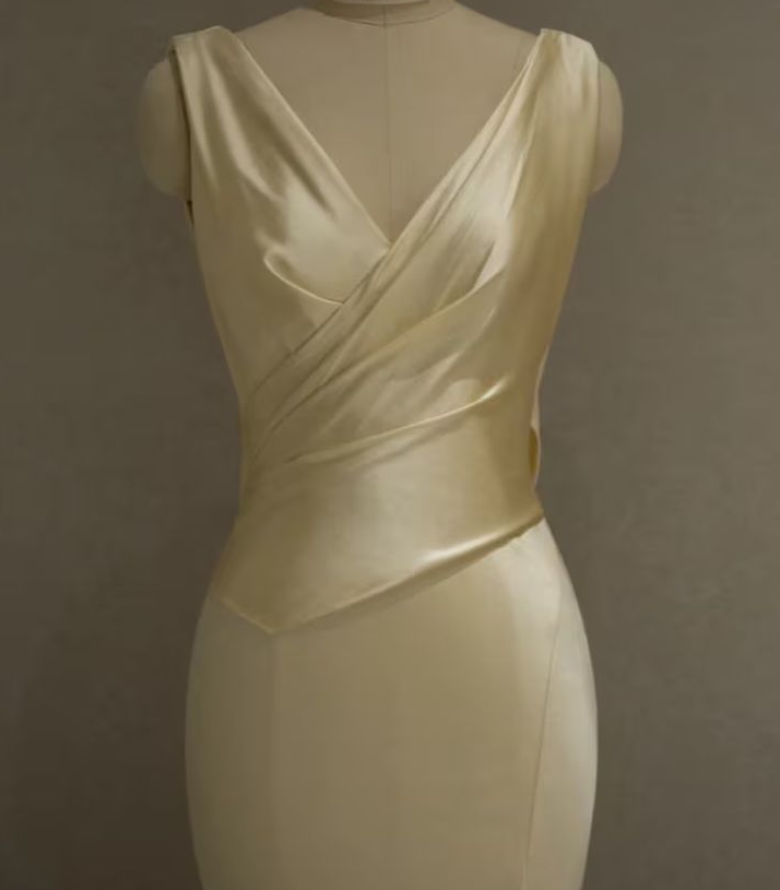 Pastel Yellow Satin Backless Mermaid Long Prom Dress fg6689 formalgowns Pastel Yellow Satin Backless Mermaid Long Prom Dress fg6689 formalgowns
