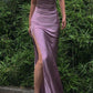 Simple Long Prom Dresses with High Slit,Evening Party Dresses     fg1421