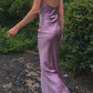 Simple Long Prom Dresses with High Slit,Evening Party Dresses     fg1421