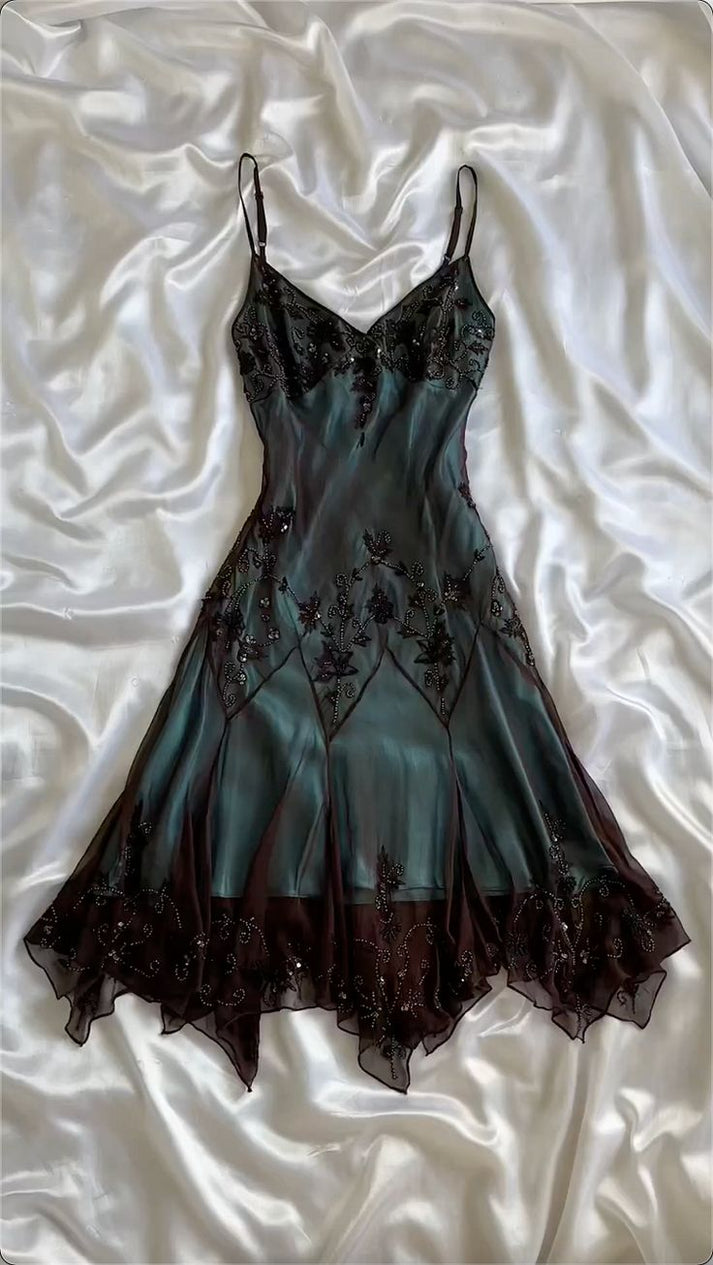Sheath Spaghetti Straps Pink Chiffon Knee Length Prom Dresses Evening Dress main image 0