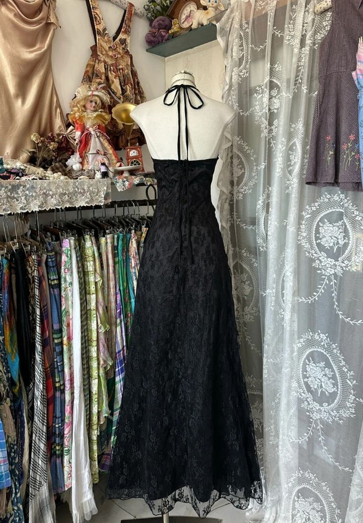 Sexy Black Halter V Neck Satin Sheath Cocktail Dress Formal Graduation Homecoming Dress SP154