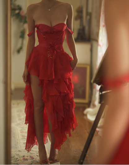 Red Off The Shoulder Evening Dresses Fashion Party Dress Prom Gown fg6 formalgowns Red Off The Shoulder Evening Dresses Fashion Party Dress Prom Gown fg6 formalgowns
